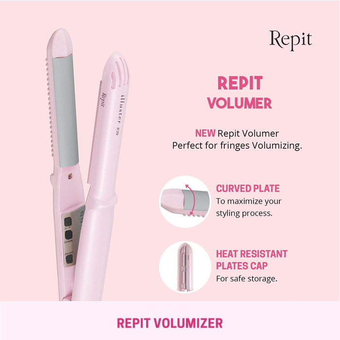 Repit Hair Styler Catokan Volume Rambut Volumizer - Pink